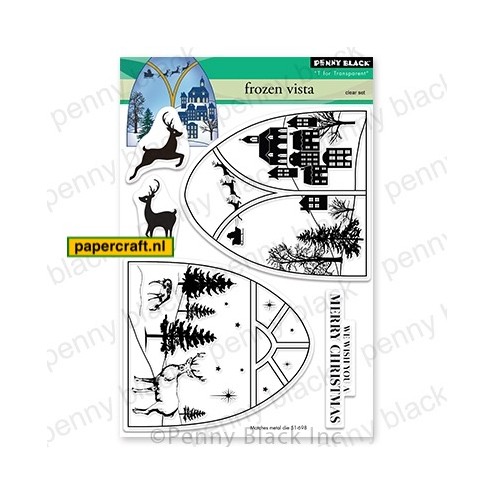 Penny Black Clear Stempel Set Frozen Vista, code: 30-736