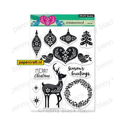 Penny Black Clear Stempel Set Ornamented, code: 30-747