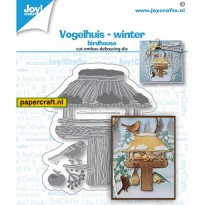 Joy! Crafts stansmal Vogelhuis Winter, code: 6002/1543