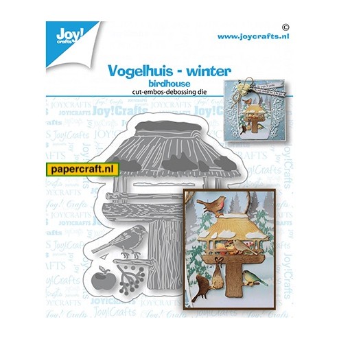 Joy! Crafts stansmal Vogelhuis Winter, code: 6002/1543