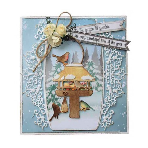 Het Vogel Voederhuisje van Joy! Crafts op een kaart, code: 6002/1543