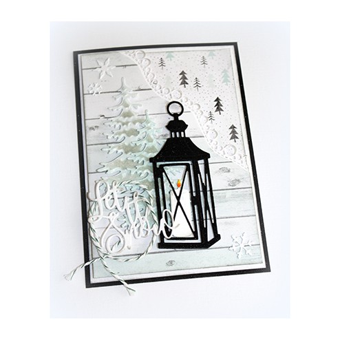 Voorbeeldkaart met de tekst Let It Snow