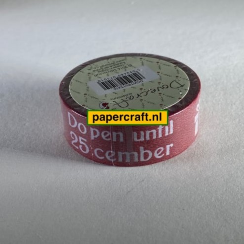 Dovecraft Collections Washi Tape Do Not Open Until 25th December van Trimcraft
