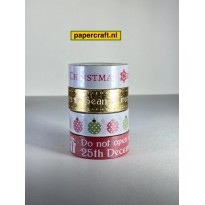DoveCraft Washi Tape set van 4 verschillende rolletjes