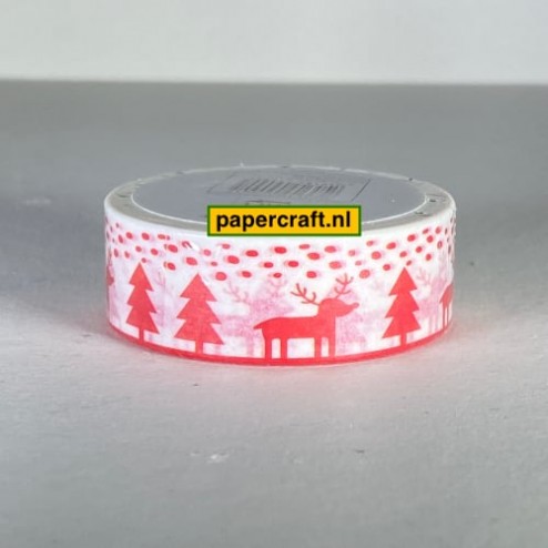 Dovecraft Collections Washi Tape Modern Christmas Tree and Deer  van Trimcraft
