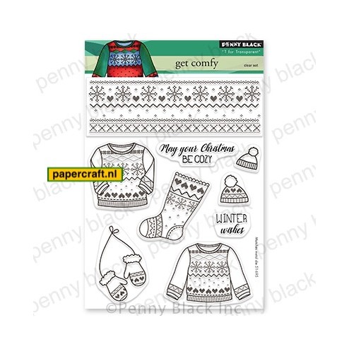 Penny Black Clear Stempel Set Get Comfy, code: 30-775