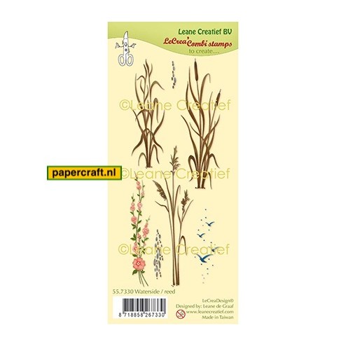 Leane Creatief stempel Waterside Reed uit de serie LeCrea'Combi Stamps