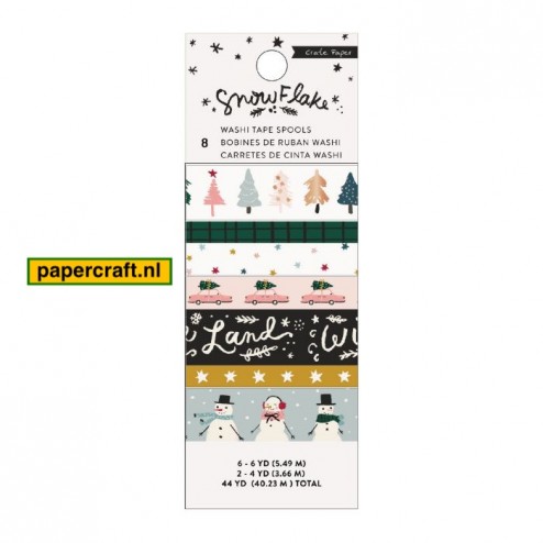 American Crafts Crate Paper Washi Tape Snowflake, code: 350987