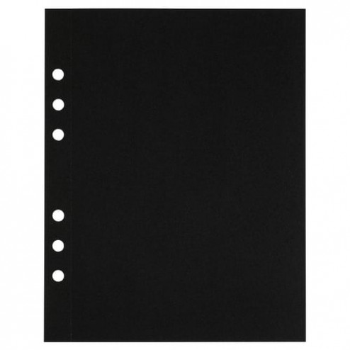 1 vel Zwart Schetspapier voor het MyArtBook in 120 grams, de flexibele Hobbymap