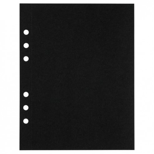 1 vel Zwart Schetspapier voor het MyArtBook in 210 grams, de flexibele Hobbymap