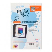 Wit A4 Schetspapier voor in het MyArtBook, de flexibele Hobbymap