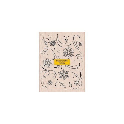 S4814 Snowflake and Flourish Background