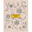 S4814 Snowflake and Flourish Background