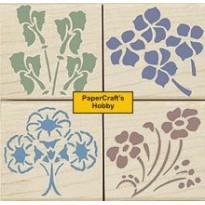 LL782 Ornamental Stencil Flowers
