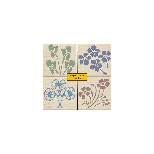 LL782 Ornamental Stencil Flowers
