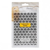Black and Gold Petal Pattern