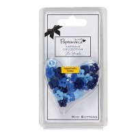 Burleigh Blue Daisy Mini Buttons