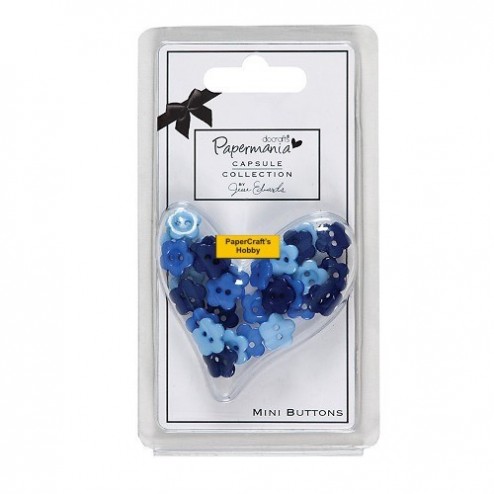 Burleigh Blue Daisy Mini Buttons