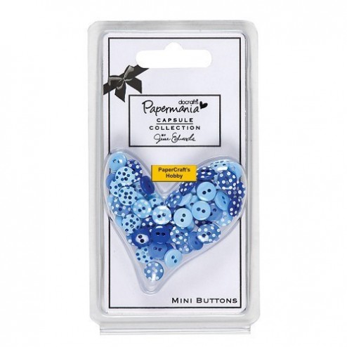 Burleigh Blue Polka Mini Buttons