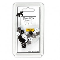 Bexley Black Daisy Mini Buttons