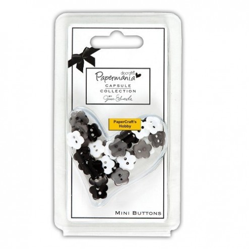 Bexley Black Daisy Mini Buttons