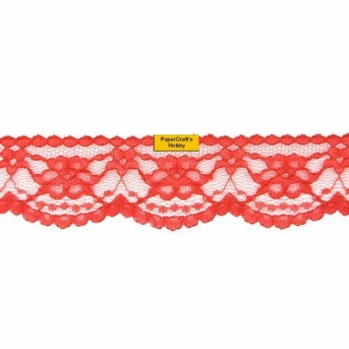 Ribbon Red Lace