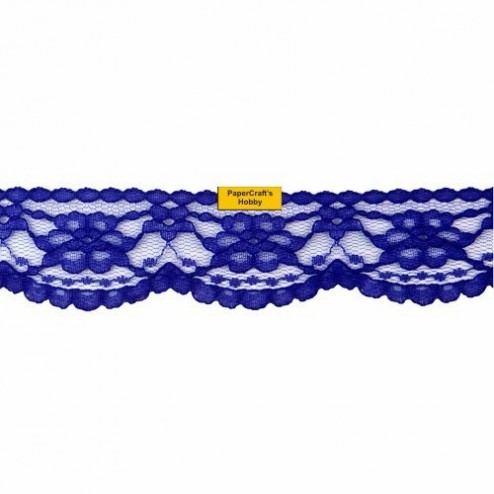 Ribbon Navy Lace