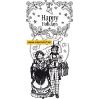CS0875 Vintage Happy Holidays